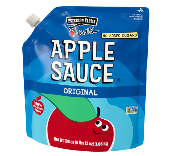 108oz pouch of unsweetened Applesauce, original flavor